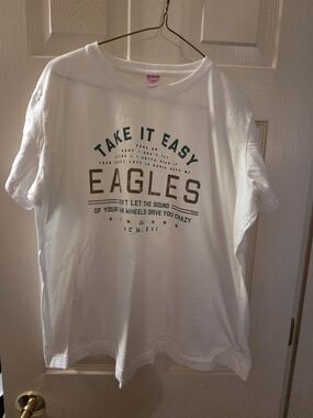 "Take It Easy" White Short Sleeve Tee